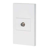 Toma de elevision blanca linea española voleck